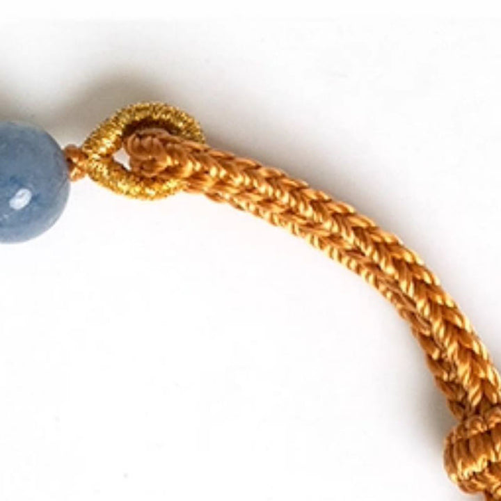 Buddha Stones Colored Aventurine Peace Buckle Cure Bracelet - image 13