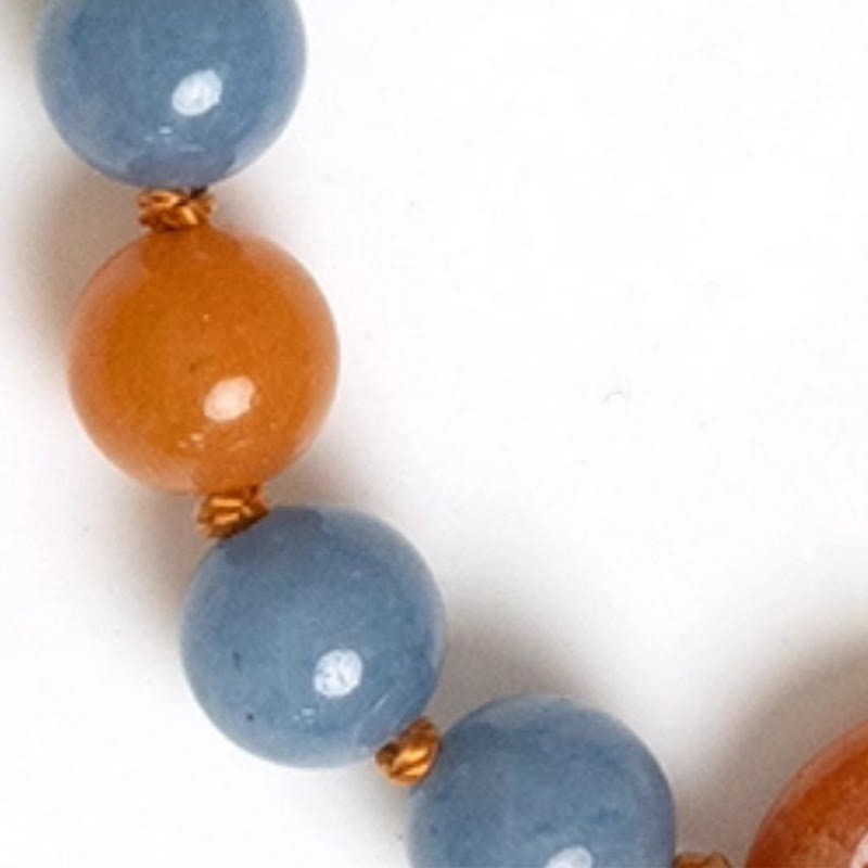 Buddha Stones Colored Aventurine Peace Buckle Cure Bracelet - image 15