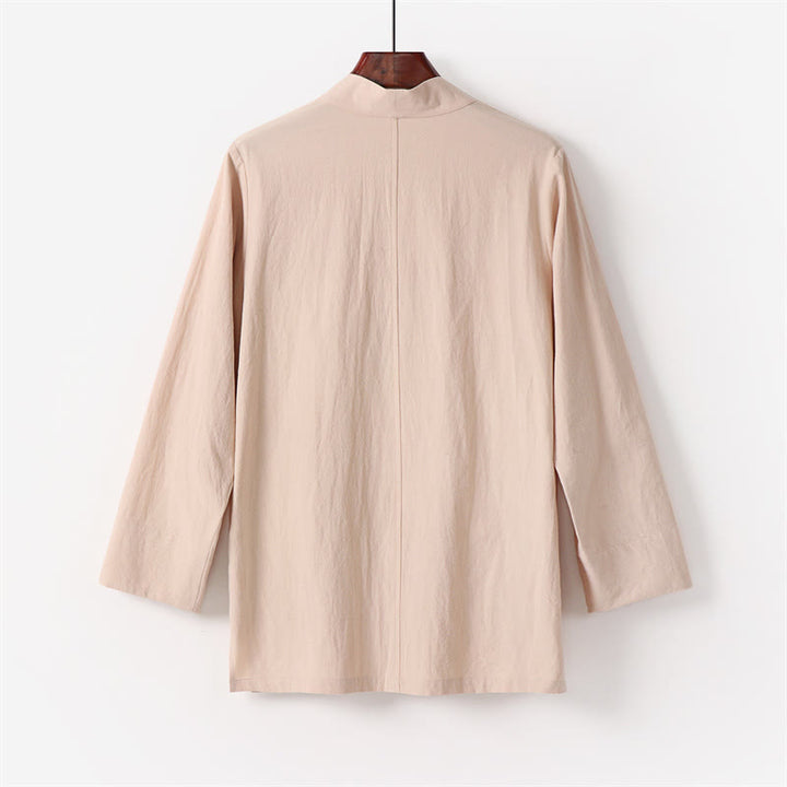 Buddha Stones 2Pcs Cotton Kimono Ankle-Length Pants Men's Meditation Cloth Set - image 12