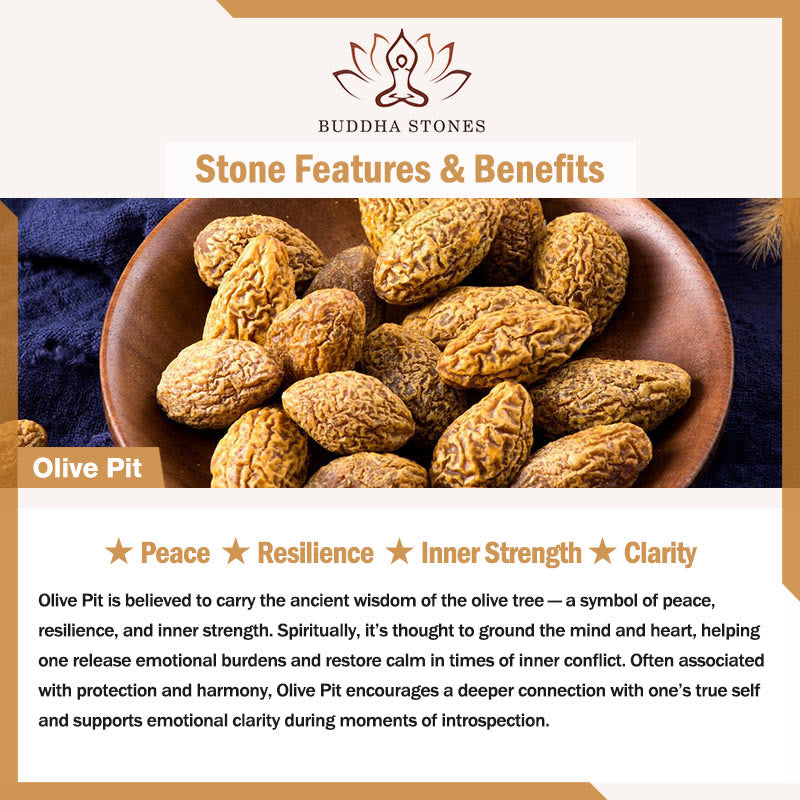 Buddha Stones Ultra-fine Olive Pit Peace Bracelet - image 6