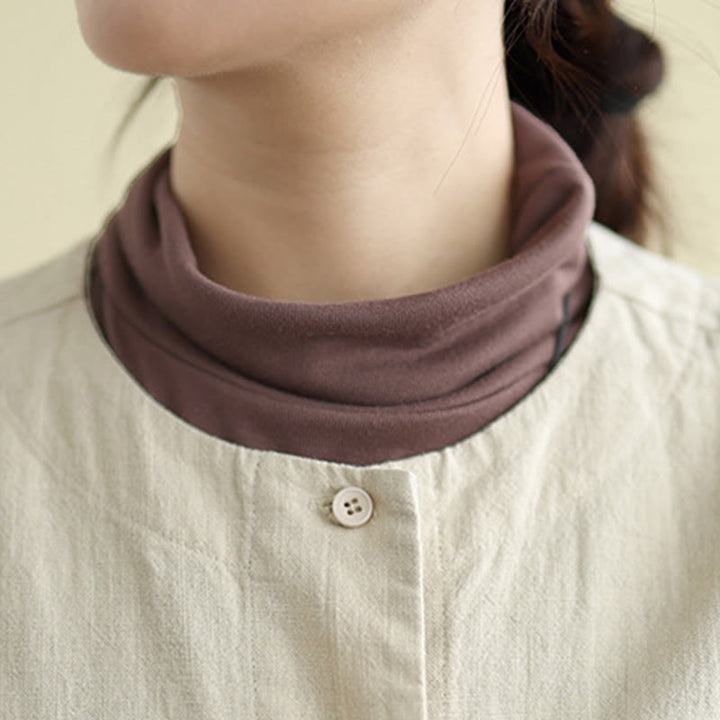 Buddha Stones Plain Design Long Sleeve Women's Cotton Linen Jacket With Pockets - image 8