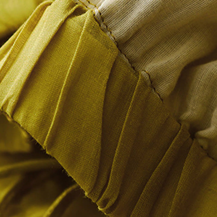 Buddha Stones Simple Design Drawstring Cotton Women's Wide Leg Pants With Pockets - image 20