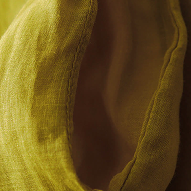 Buddha Stones Simple Design Drawstring Cotton Women's Wide Leg Pants With Pockets - image 21