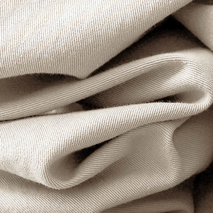 Buddha Stones Commute Long Sleeve Pure Color Button Design Lapel Cotton Midi Dress - image 7