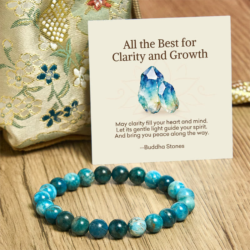 Buddha Stones "All the Best for Love and Harmony" Stone Quartz Bracelet Includes Gift Message Card - image 96