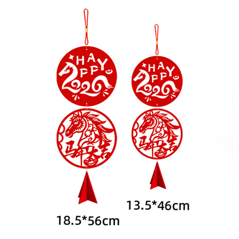 Buddha Stones Year of the Horse HAPPY 2026 Luck Chinese New Year Spring Festival Hanging Decoration - image 8