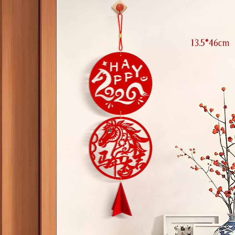Buddha Stones Year of the Horse HAPPY 2026 Luck Chinese New Year Spring Festival Hanging Decoration - image 7