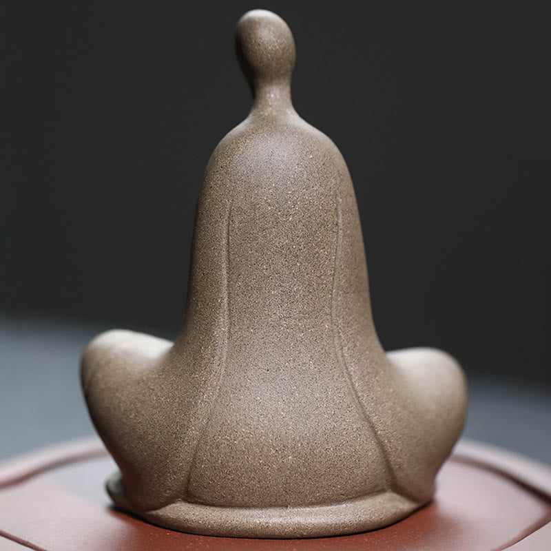 Buddha Stones Formless Buddha Prayering Ceramic Statue Zen Home Decoration 5*2.5*5.3cm - image 4