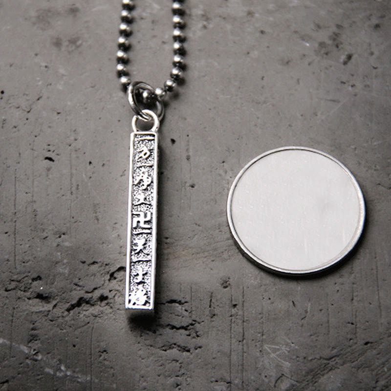 925 Sterling Silver Tibetan Om Mani Padme Hum Buddha Swastika Symbol Wisdom Necklace Pendant - image 4