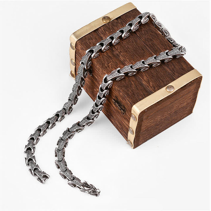 Buddha Stones Dragon Pattern Titanium Steel Protection Necklace Pendant Bracelet - image 8