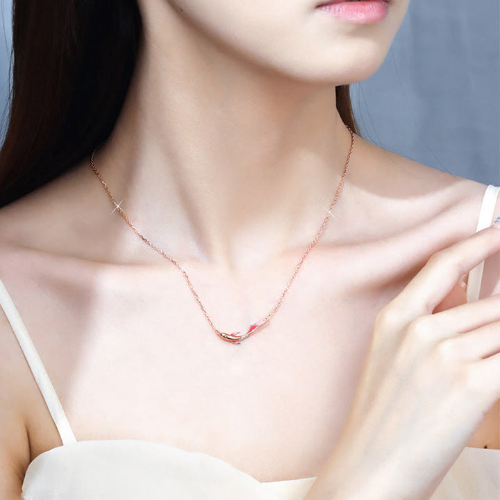 Buddha Stones 925 Sterling Silver Koi Fish Luck Zircon Prosperity Necklace Pendant - image 9