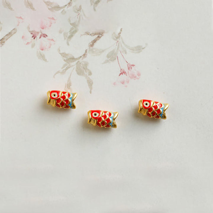 Buddha Stones 999 Gold Koi Fish Natural Garnet Protection Bracelet - image 14