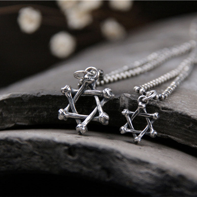 925 Sterling Silver Star of David Hope Protection Necklace - image 5