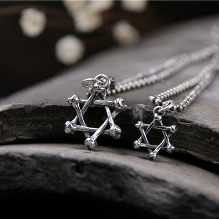 925 Sterling Silver Star of David Hope Protection Necklace - image 5