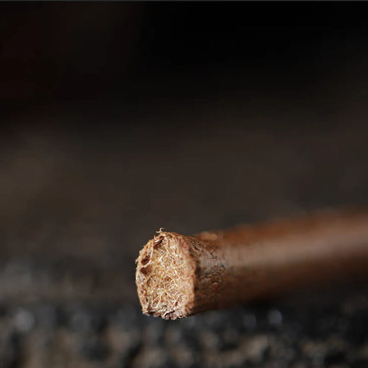 Buddha Stones Retro Leather Luck Healing Copper Magnetic Buckle Bracelet - image 10