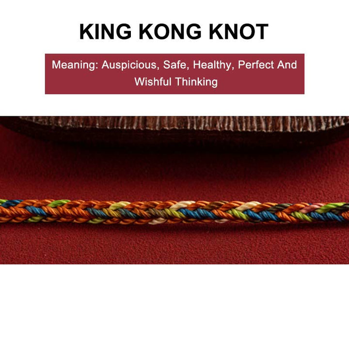 Buddha Stones "May you be healthy and happy" Lucky Multicolored Bracelet Includes Gift Message Card - image 5