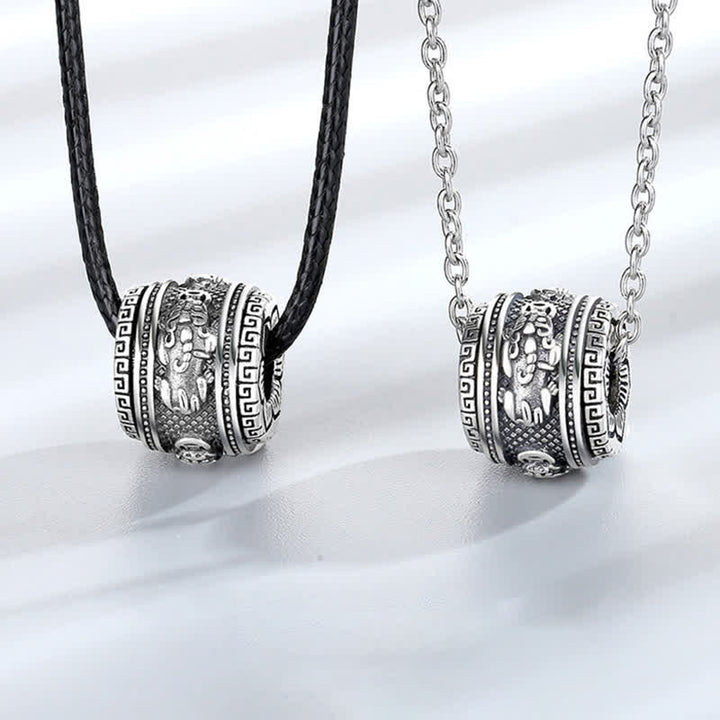 Buddha Stones PiXiu Luck Wealth Rotatable Necklace Pendant - image 1