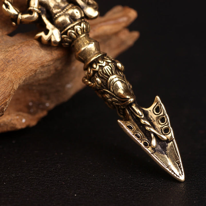 Tibetan Ganesh Ganpati Elephant God of Wealth Dorje Vajra Spiritual Power Necklace Pendant - image 6