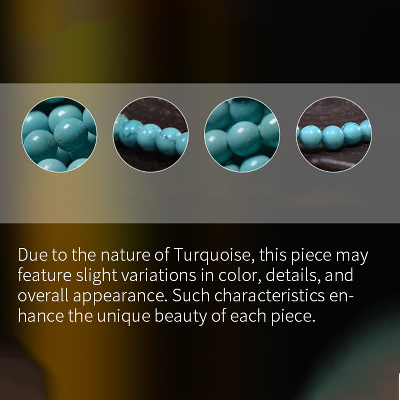 Buddha Stones Turquoise Red Agate Bead Protection Bracelet - image 6