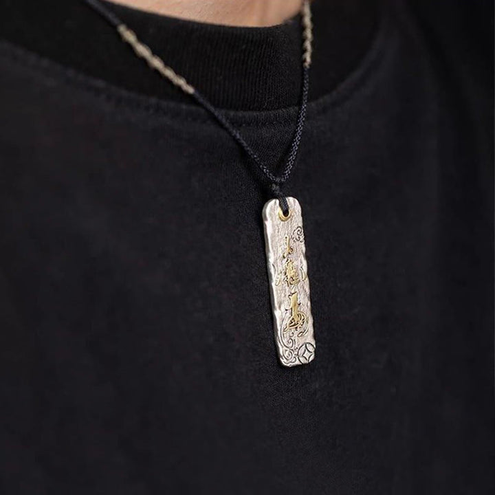 Buddha Stones Making A Fortune Chinese Character Copper Coin Wealth Necklace Pendant - image 5