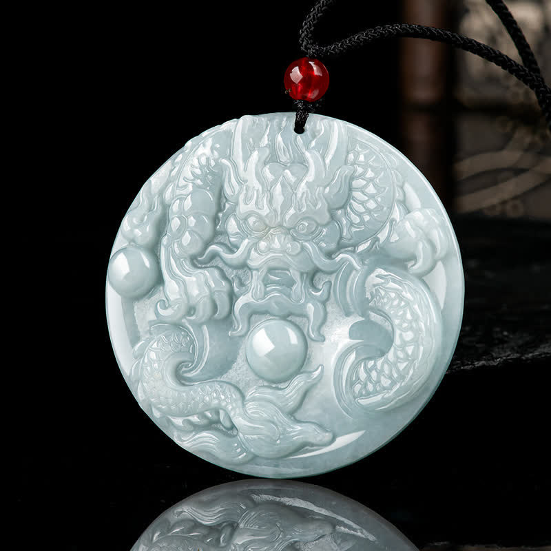 ❗❗❗A Flash Sale- Buddha Stones Chinese Zodiac Dragon Jade Success Amulet String Necklace - image 2