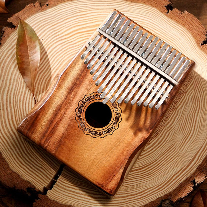 Buddha Stones Kalimba 17 Keys Thumb Piano Mahogany Wood Acacia Walnut Portable Finger Piano
