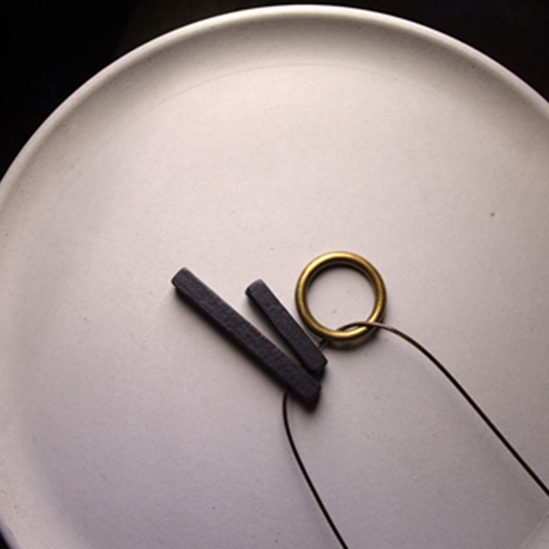 Buddha Stones Zen Circle Ebony Wood Enlightenment Necklace Pendant - image 10