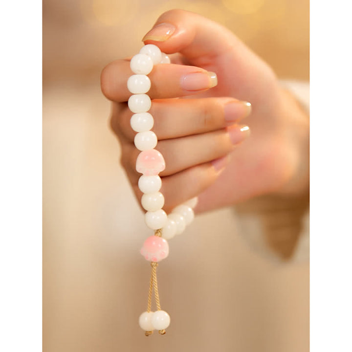 Buddha Stones Natural Bodhi Seed Lovely Paw Lucky Cat Paw Peace Bracelet - image 5