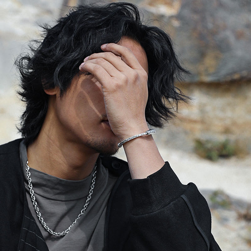 Buddha Stones Tibet Om Mani Padme Hum Engraved Focus Cuff Bracelet Bangle - image 10