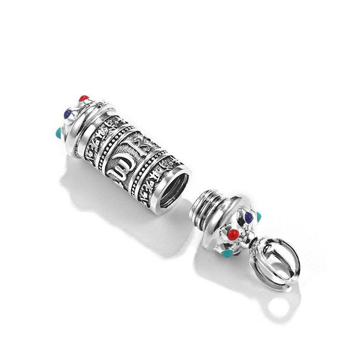 Buddha Stones Tibetan Om Mani Padme Hum Focus Necklace Pendant - image 6