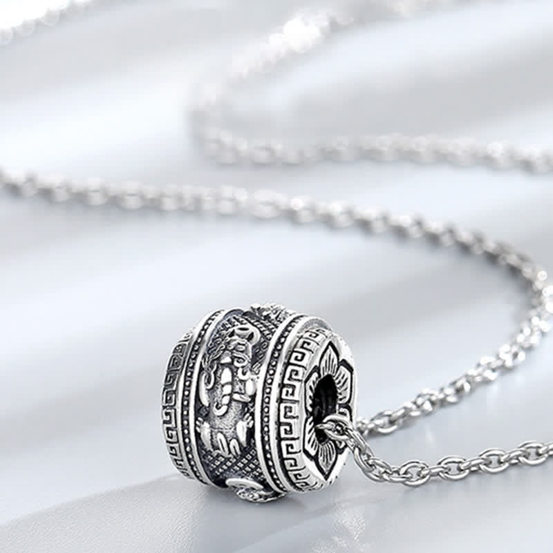 Buddha Stones PiXiu Luck Wealth Rotatable Necklace Pendant - image 5