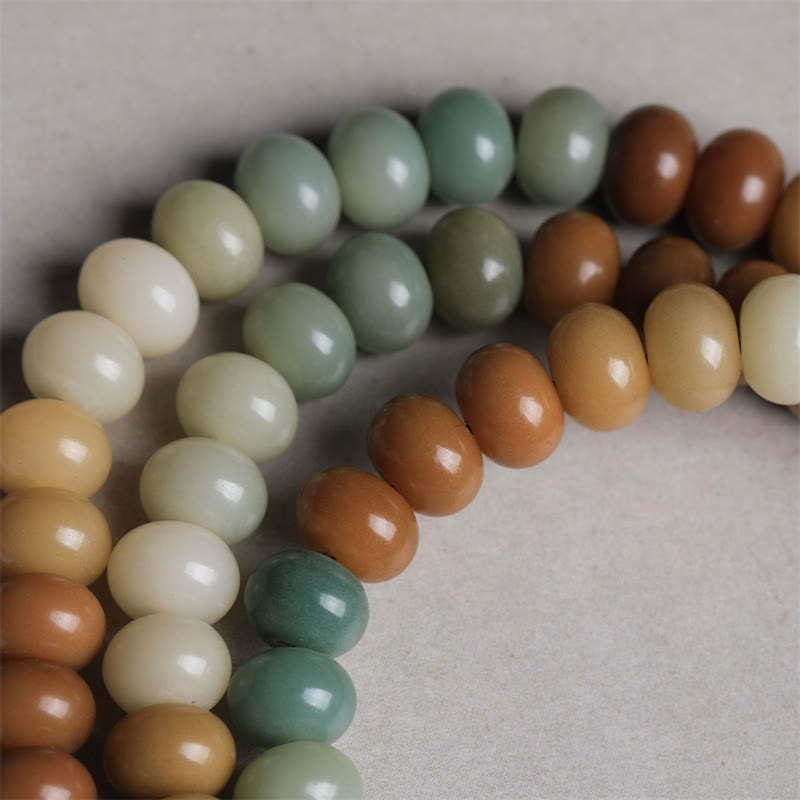 Buddha Stones 108 Mala Beads Gradient Bodhi Seed Buddha Hand Engraved Peace Bracelet - image 4