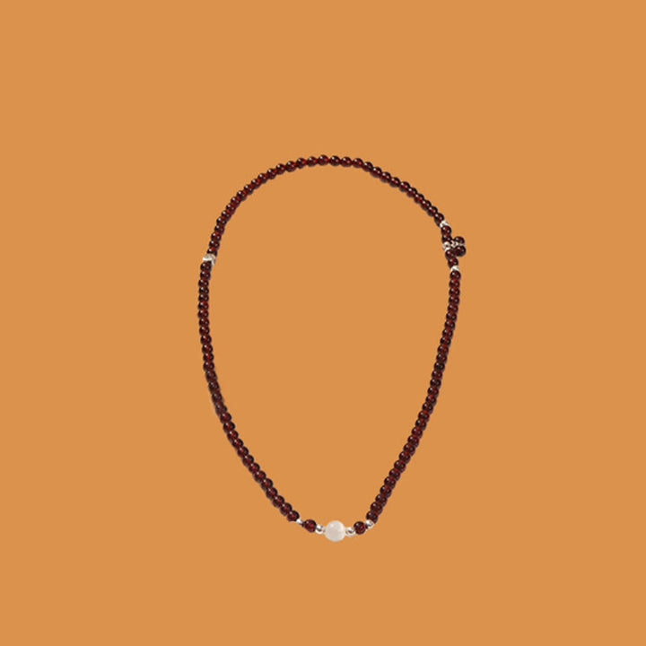 Buddha Stones 925 Sterling Silver Natural Garnet Cat Eye Protection Triple Wrap Bracelet - image 13