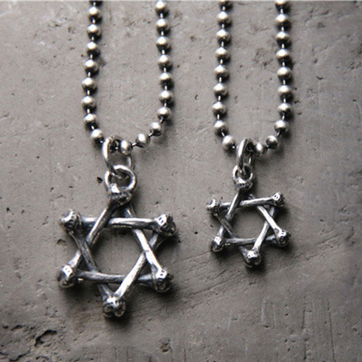 925 Sterling Silver Star of David Hope Protection Necklace - image 4
