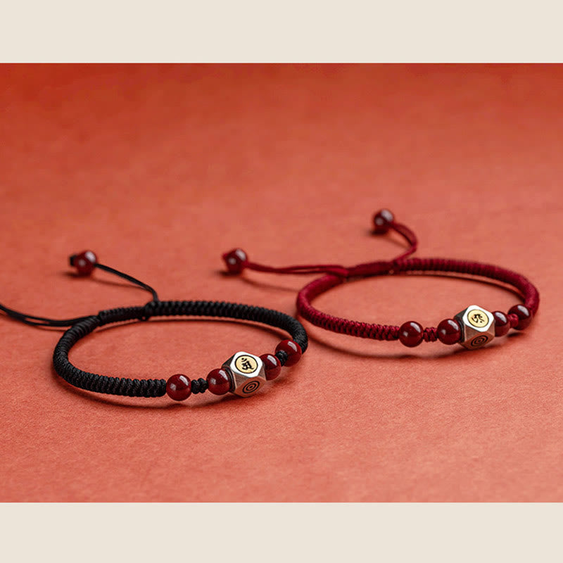 Buddha Stones 925 Sterling Silver Chinese Zodiac Natal Buddha Cinnabar Calm Bracelet - image 25