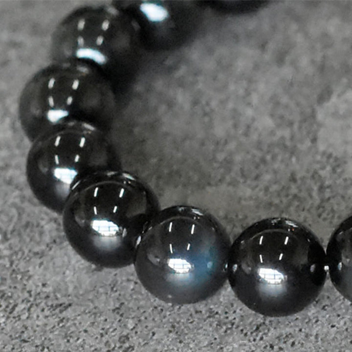 Buddha Stones Rainbow Obsidian Copper Bead Positive Transformation Bracelet