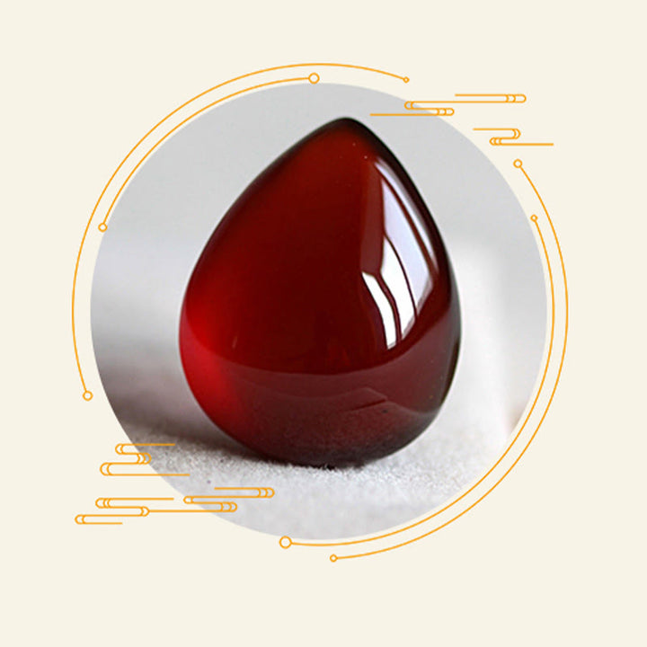 Buddha Stones 925 Sterling Silver Natural Garnet Cat Eye Protection Triple Wrap Bracelet - image 12