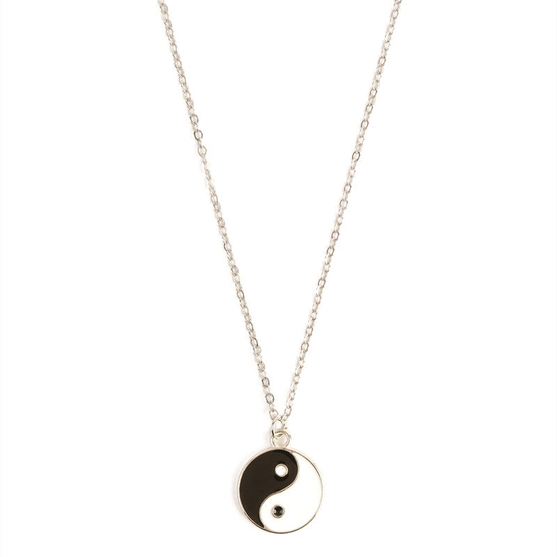 2Pcs Yin Yang Harmony Balance Necklace Pendant - image 5