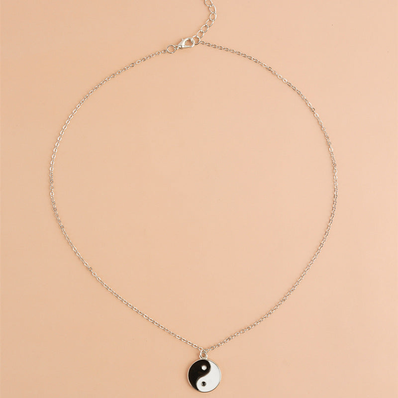 2Pcs Yin Yang Harmony Balance Necklace Pendant - image 3