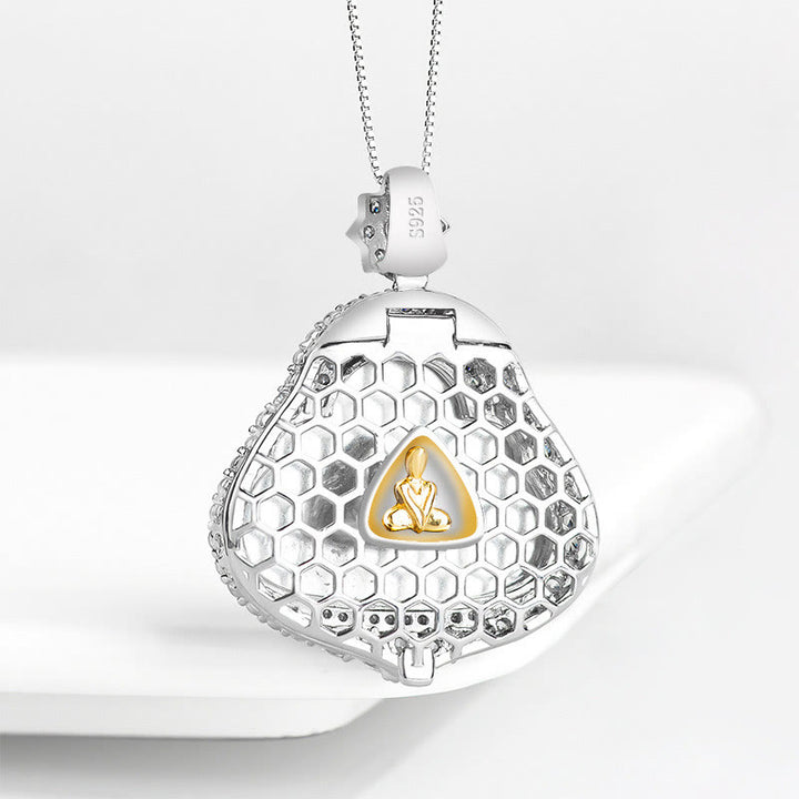 Buddha Stones 925 Sterling Silver Laughing Buddha Natural Jade Luck Abundance Chain Necklace Pendant - image 3