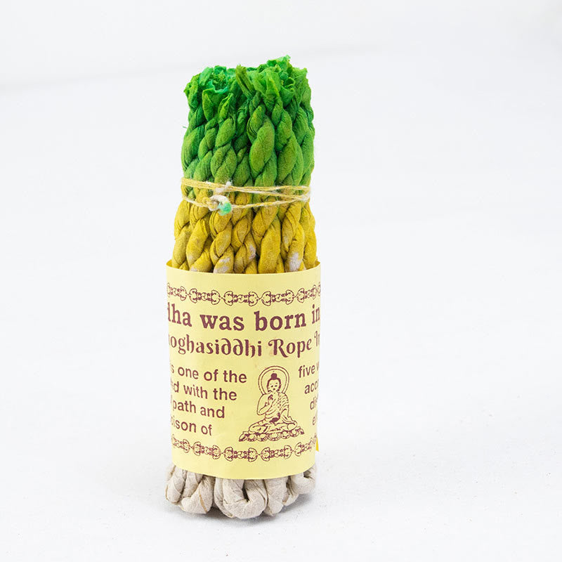 Nepal Rope Incense Purify Healing Meditation Incense - Green 25Pcs Incense(10cm/Stick) - image 10