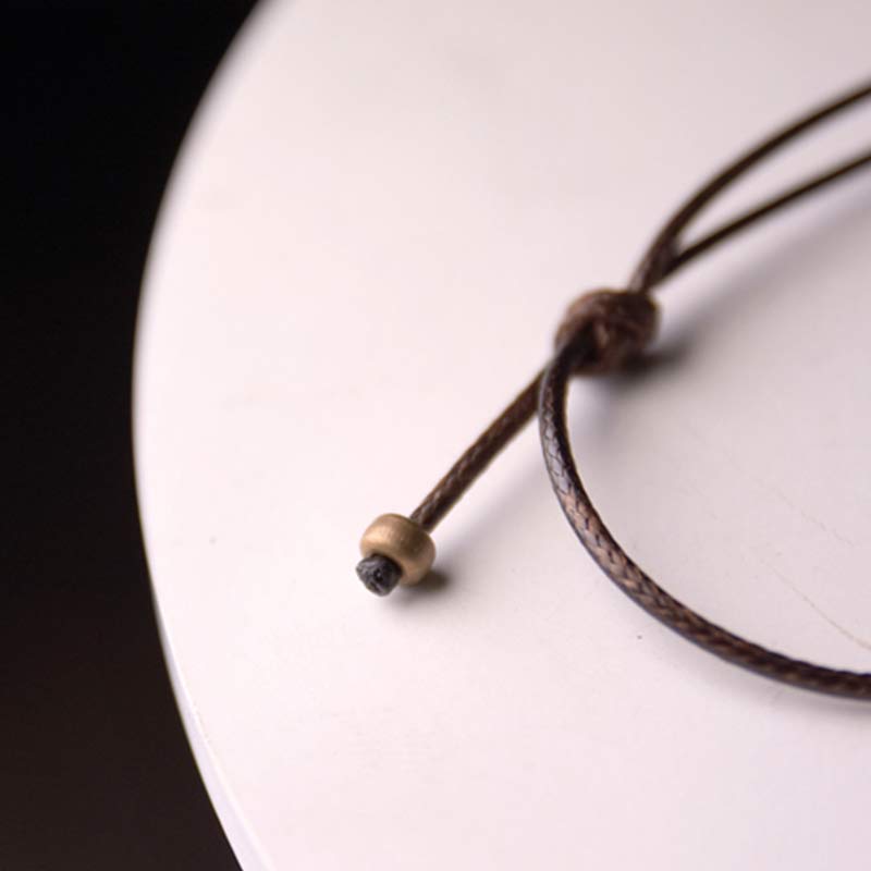 Buddha Stones Zen Circle Ebony Wood Enlightenment Necklace Pendant - image 12