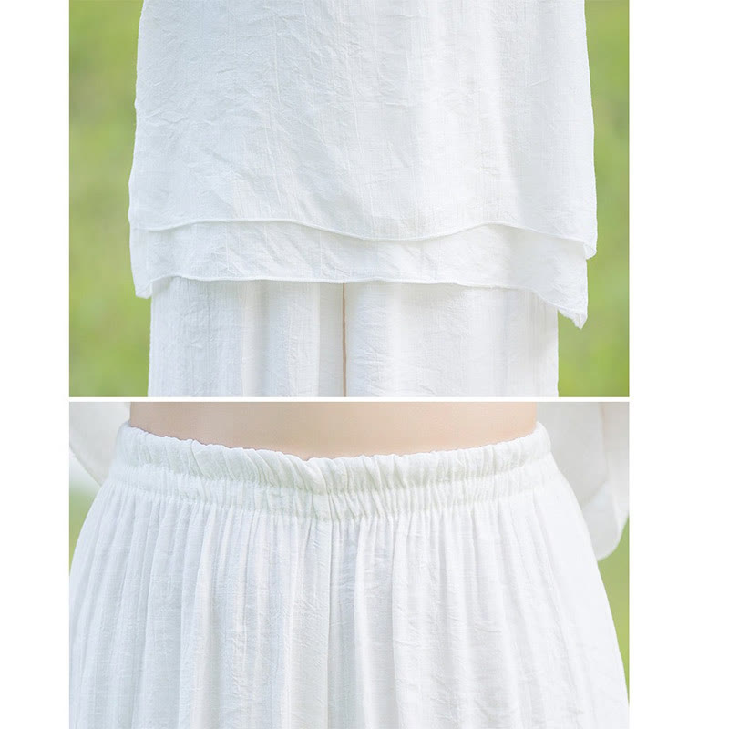 Tai Chi Meditation Prayer Zen Spiritual Morning Practice Clothing Women's Set - image 4