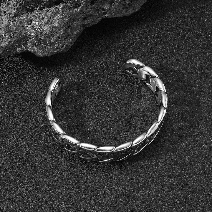 Buddha Stones Tibetan Om Mani Padme Hum Mantra Titanium Steel Peace Cuf Bangle Bracelet - image 4