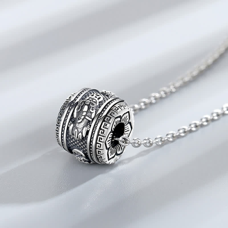 Buddha Stones PiXiu Luck Wealth Rotatable Necklace Pendant - image 4