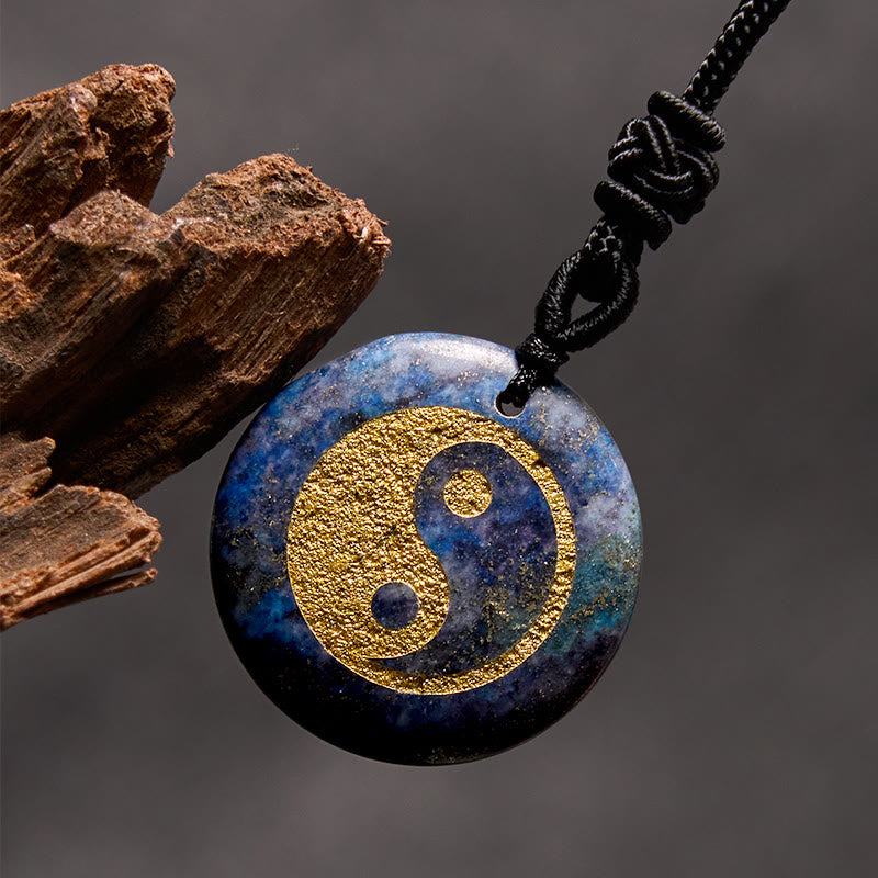 Buddha Stones Various Crystal Amethyst Tiger Eye Green Aventurine Yin Yang Spiritual Necklace Pendant