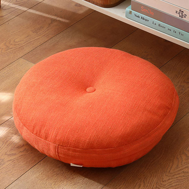 Lotus Simple Pattern Linen Meditation Seat Cushion Home Living Room Decoration - Detachable - 40cm*10cm - Tomato - image 15