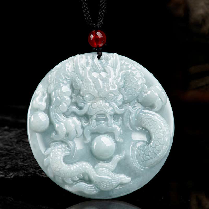 ❗❗❗A Flash Sale- Buddha Stones Chinese Zodiac Dragon Jade Success Amulet String Necklace - image 6