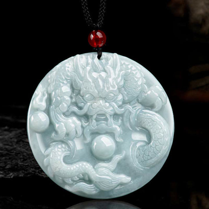 ❗❗❗A Flash Sale- Buddha Stones Chinese Zodiac Dragon Jade Success Amulet String Necklace - image 6