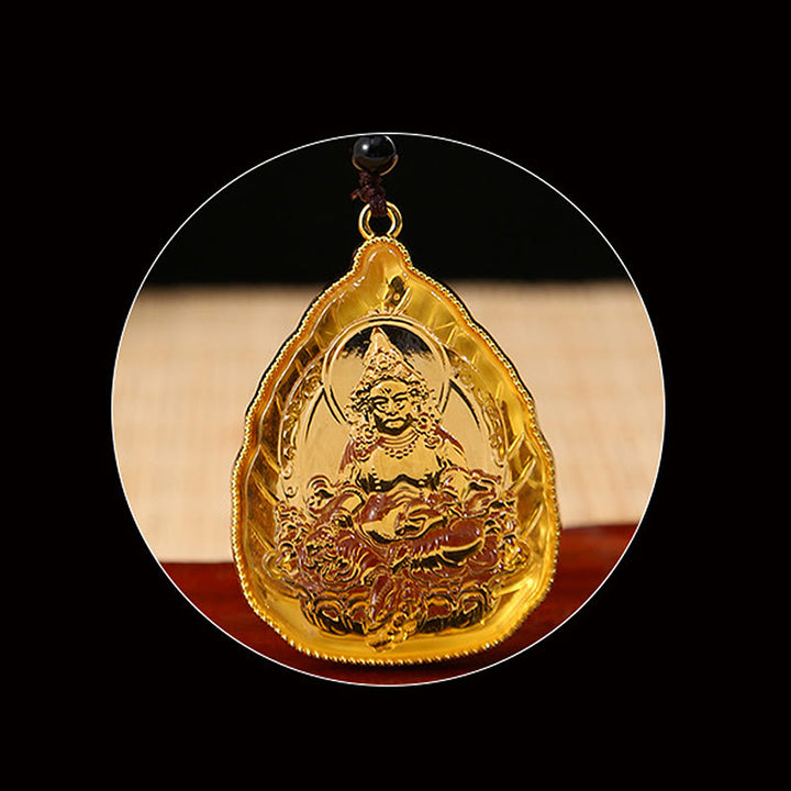 Tibetan Buddha Liuli Crystal Serenity Necklace Pendant - image 4